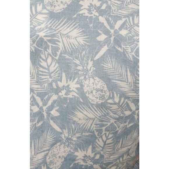 Mod Ref Babylon Cropped Top Size M Tropical Hawaiian Baby Blue - Picture 4 of 5